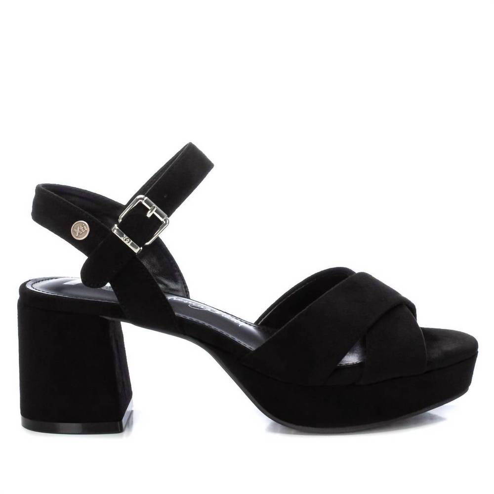 NEW XTI women's heeled sandals in black